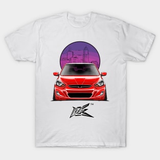 hyundai accent stanced red T-Shirt